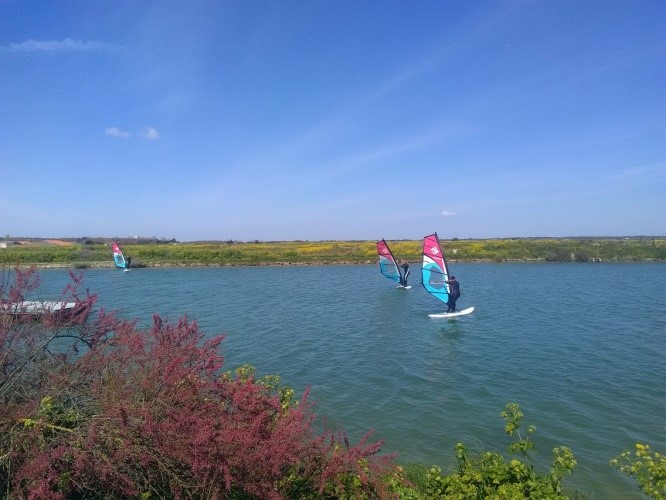 Planche à voile débutant Bassin